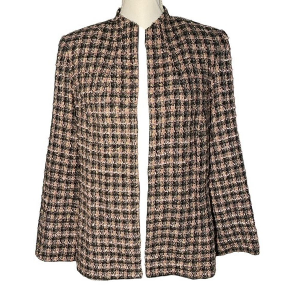 Studio1‎ Tweed Collarless Blazer